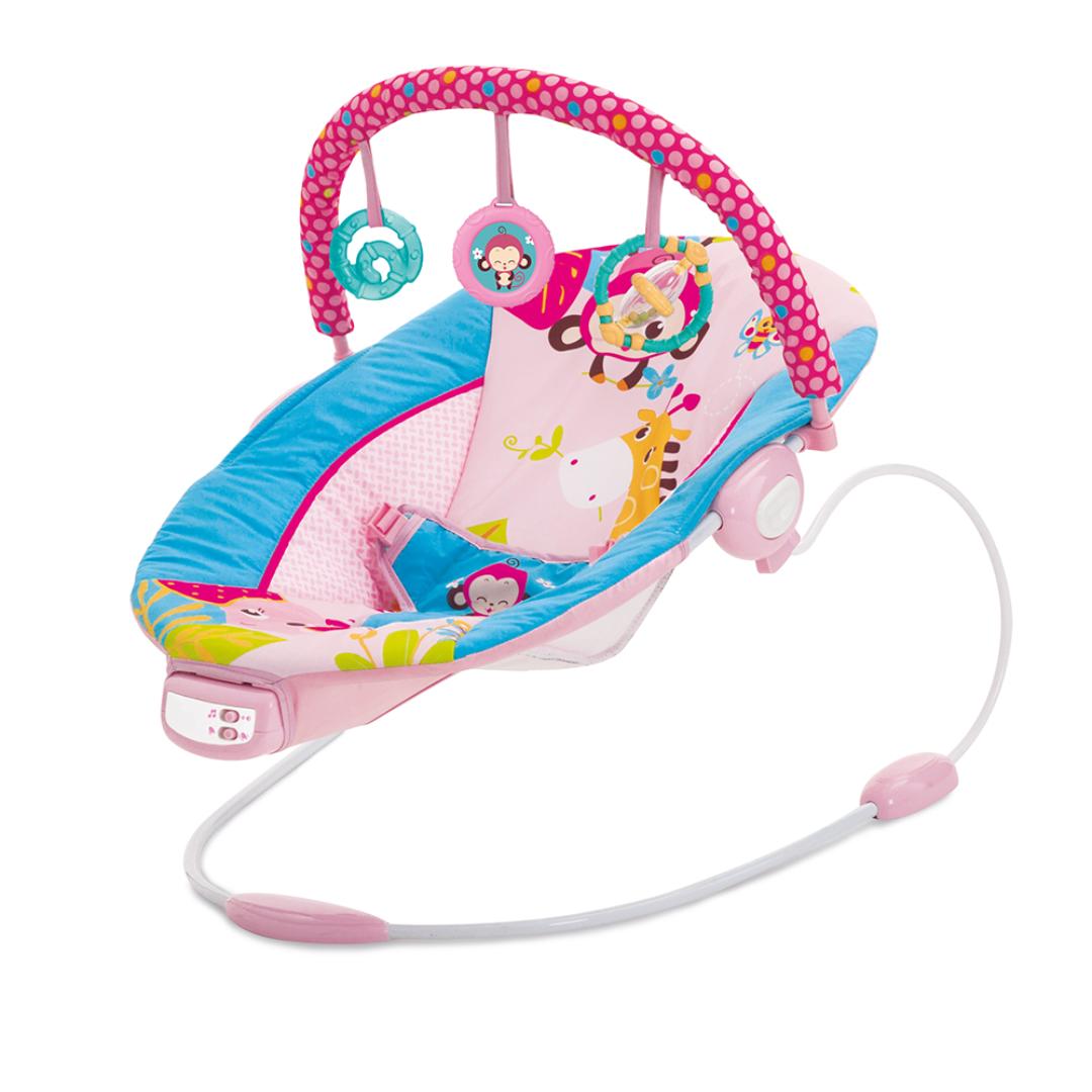 Mastela Bouncer Music Vibrations Bouncer Pink &amp; Blue 3 to 12 Months