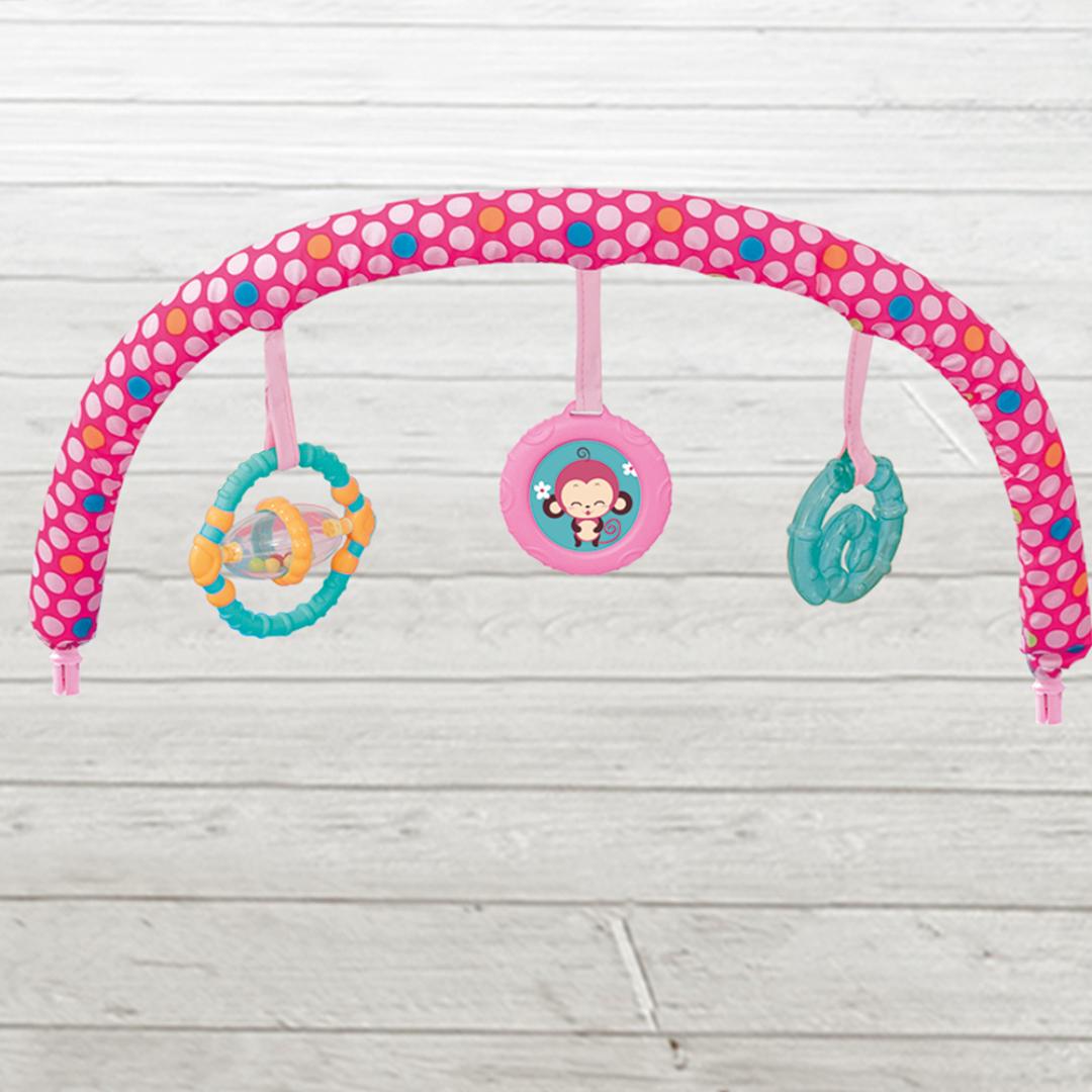 Mastela Bouncer Music Vibrations Bouncer Pink &amp; Blue 3 to 12 Months