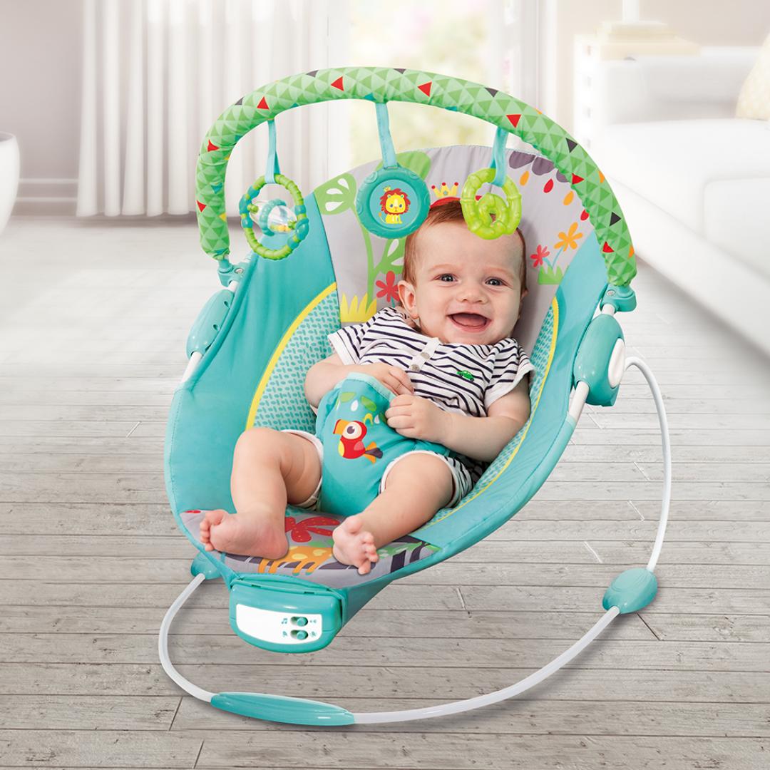 Mastela Bouncer Music Vibrations Bouncer Aqua 3 to 12 Months