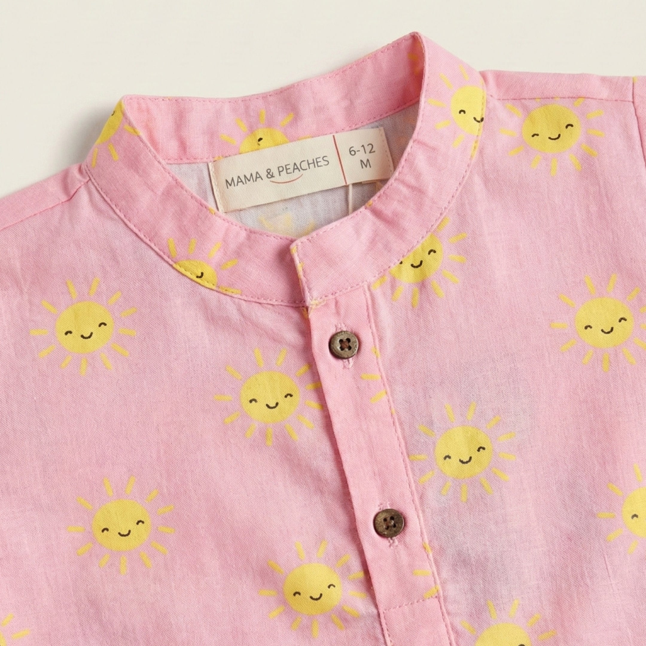 Pink Sun Cotton Kurta Set