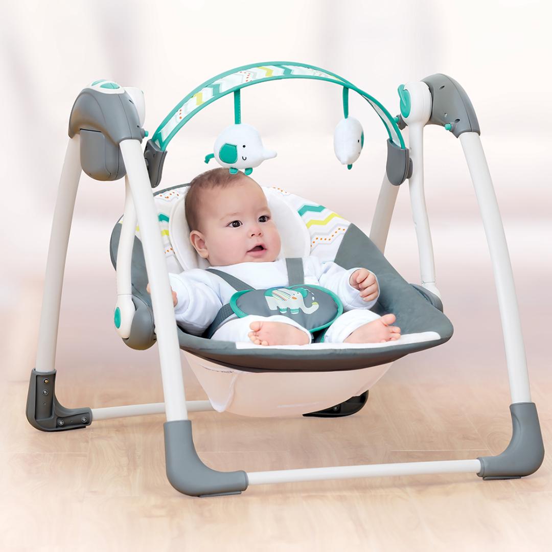 Mastela Swing Deluxe Portable Swing Teal 3 to 24 Months