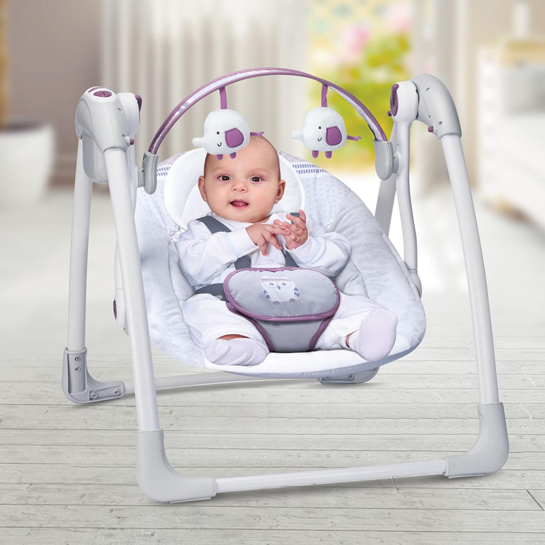 Mastela Swing Deluxe Portable Swing Grey 3 to 24 Months