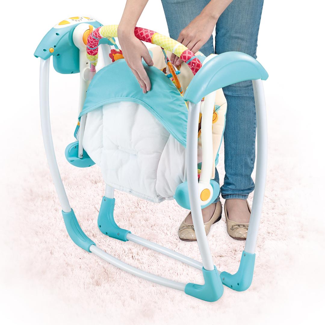 Mastela Swing Deluxe Portable Swing Aqua 3 to 24 Months