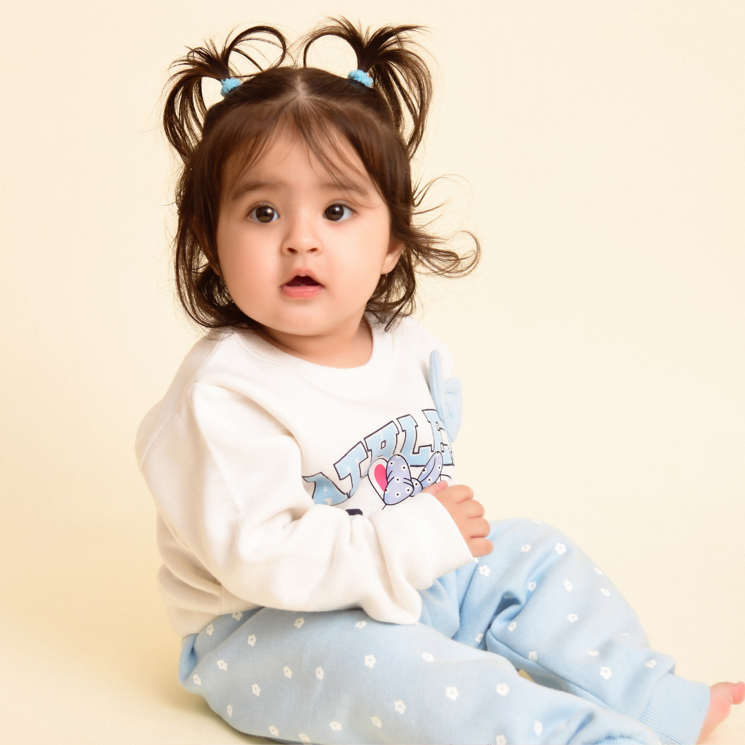 Cute Bow Fleece Co-ord Set