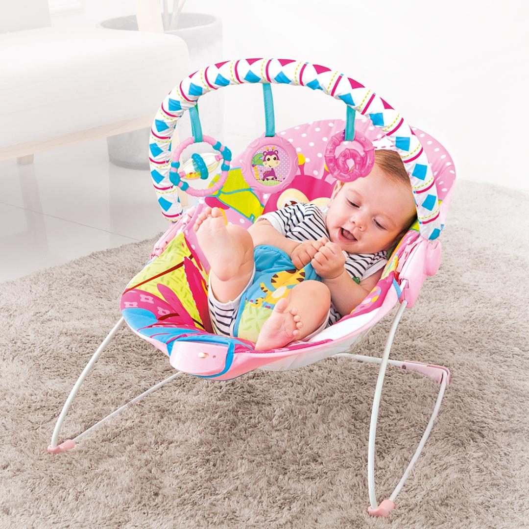 Mastela Bouncer Soothing Vibration Bouncer Pink 3 to 12 Months