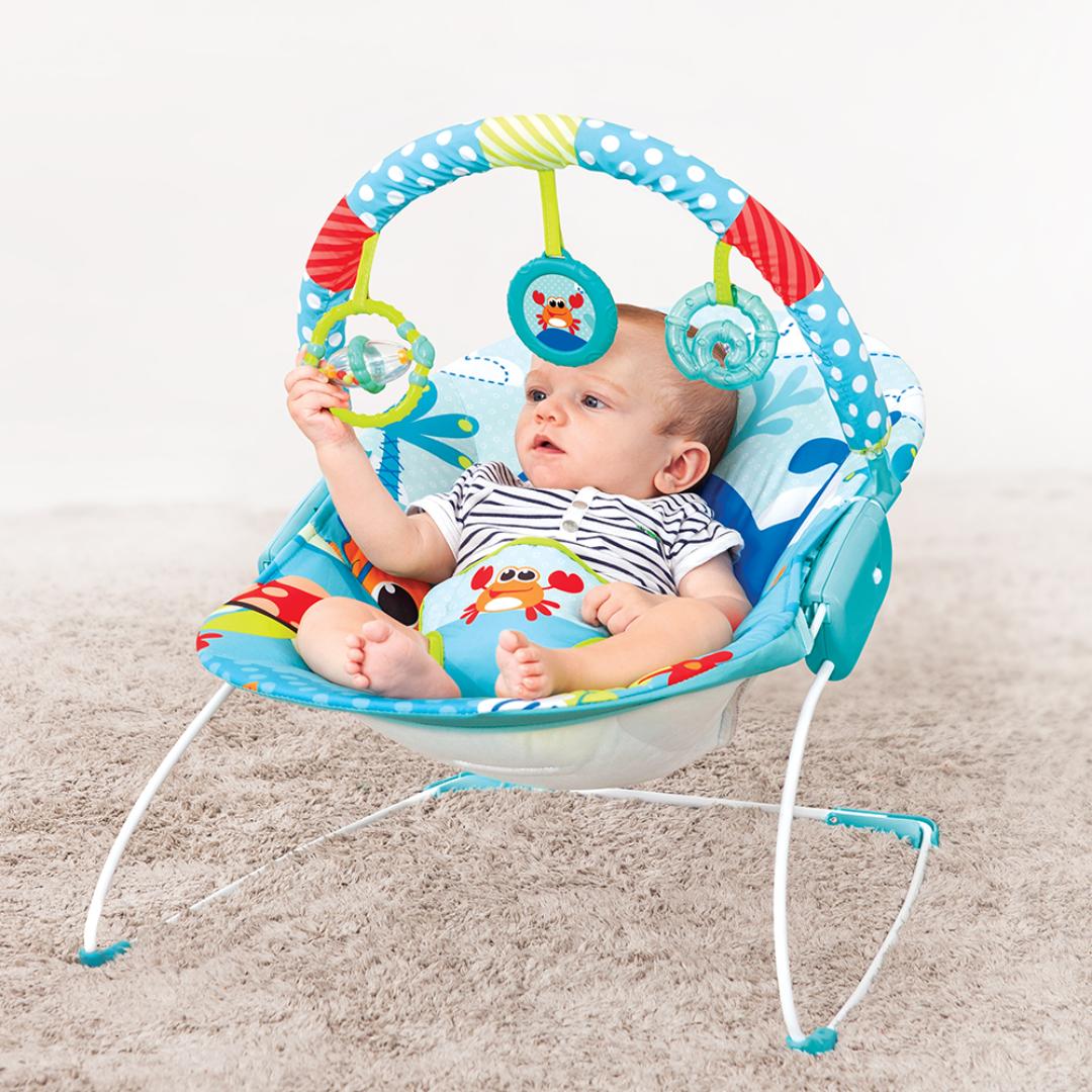 Mastela Bouncer Music Vibrations Bouncer Green 3 to 12 Months