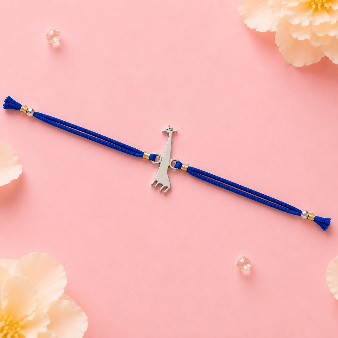 Giraffe Rakhi - Silver