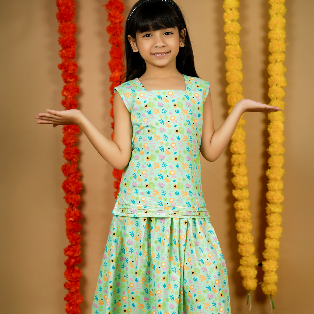 Flower Pop Lehenga Set