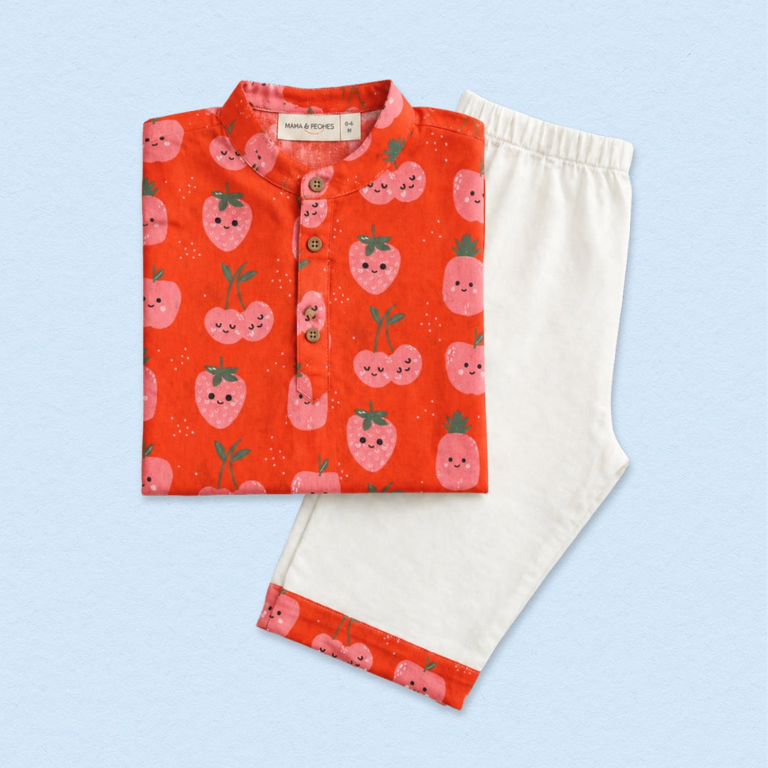 Bright Berry Kurta Set