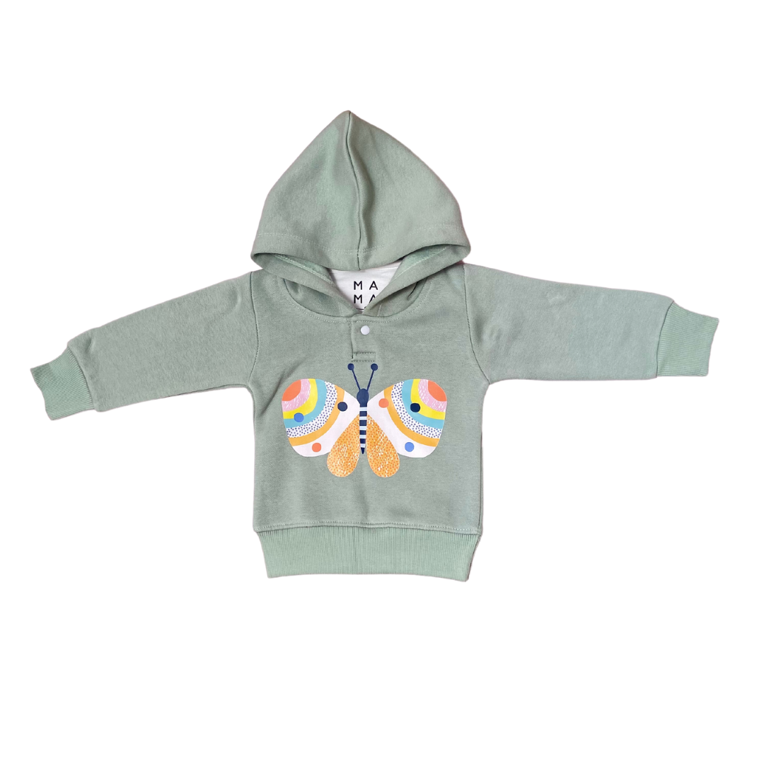 Green Butterfly Sweatshirt