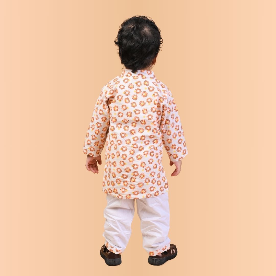 100% Cotton Kurta Set, Sunflower