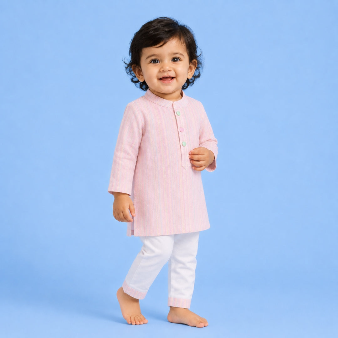 Strawberry Stripes Kurta Set
