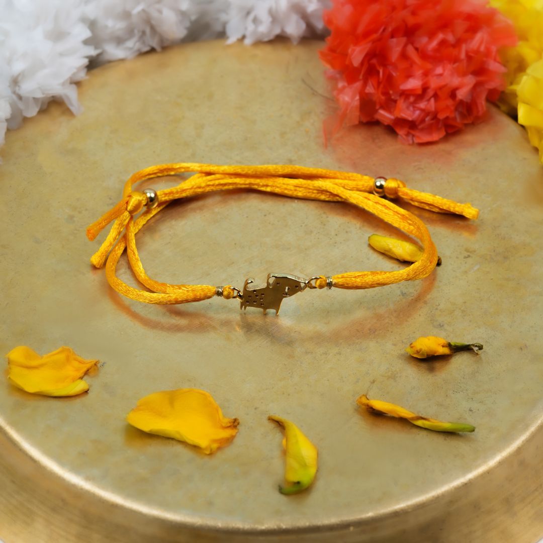 Puppy Rakhi - Gold