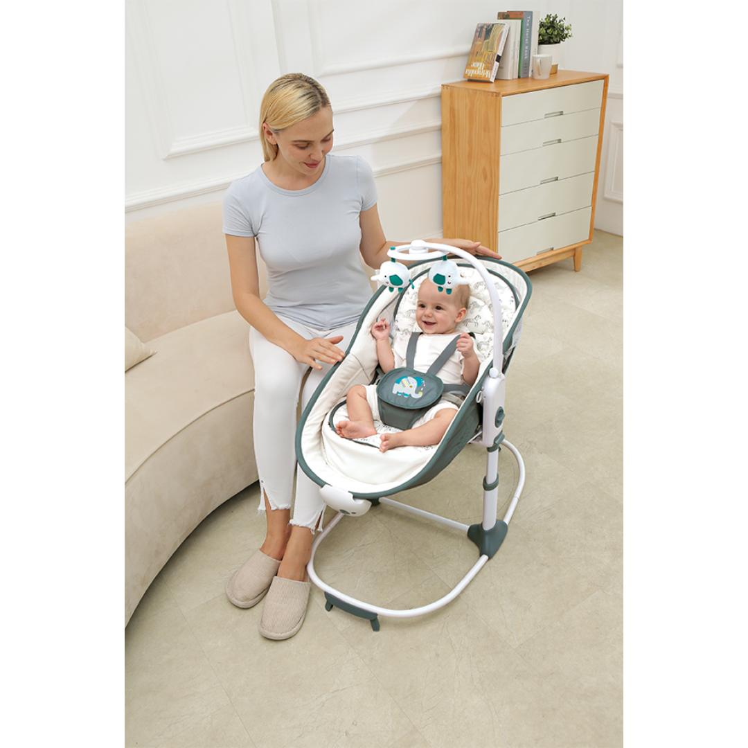 Mastela Rocker &amp; Bassinet 6in1 Multi-Function Rocker &amp; Bassinet  Grey Birth to 36 Months