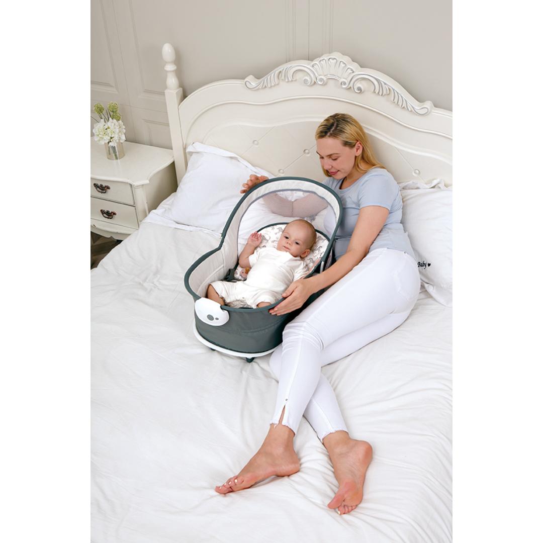 Mastela Rocker &amp; Bassinet 6in1 Multi-Function Rocker &amp; Bassinet  Grey Birth to 36 Months