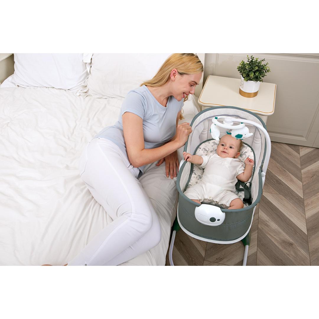 Mastela Rocker &amp; Bassinet 6in1 Multi-Function Rocker &amp; Bassinet  Grey Birth to 36 Months