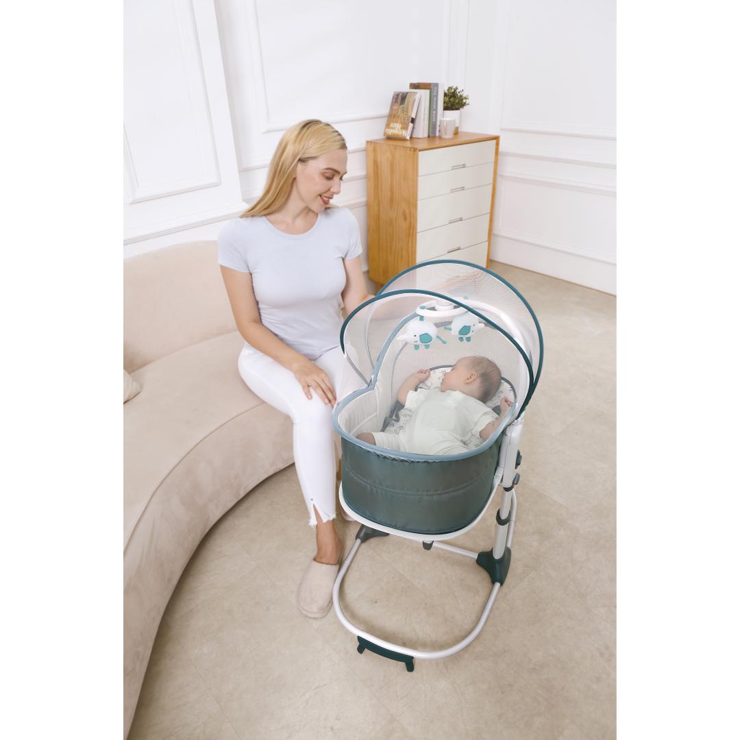 Mastela Rocker &amp; Bassinet 6in1 Multi-Function Rocker &amp; Bassinet  Grey Birth to 36 Months