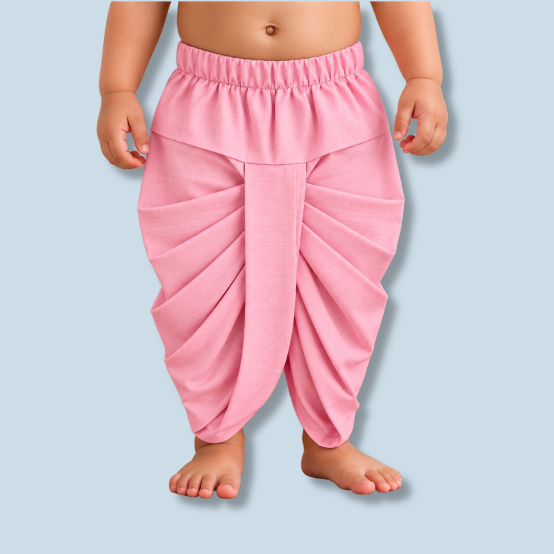 Unisex Cotton Dhoti - Pink