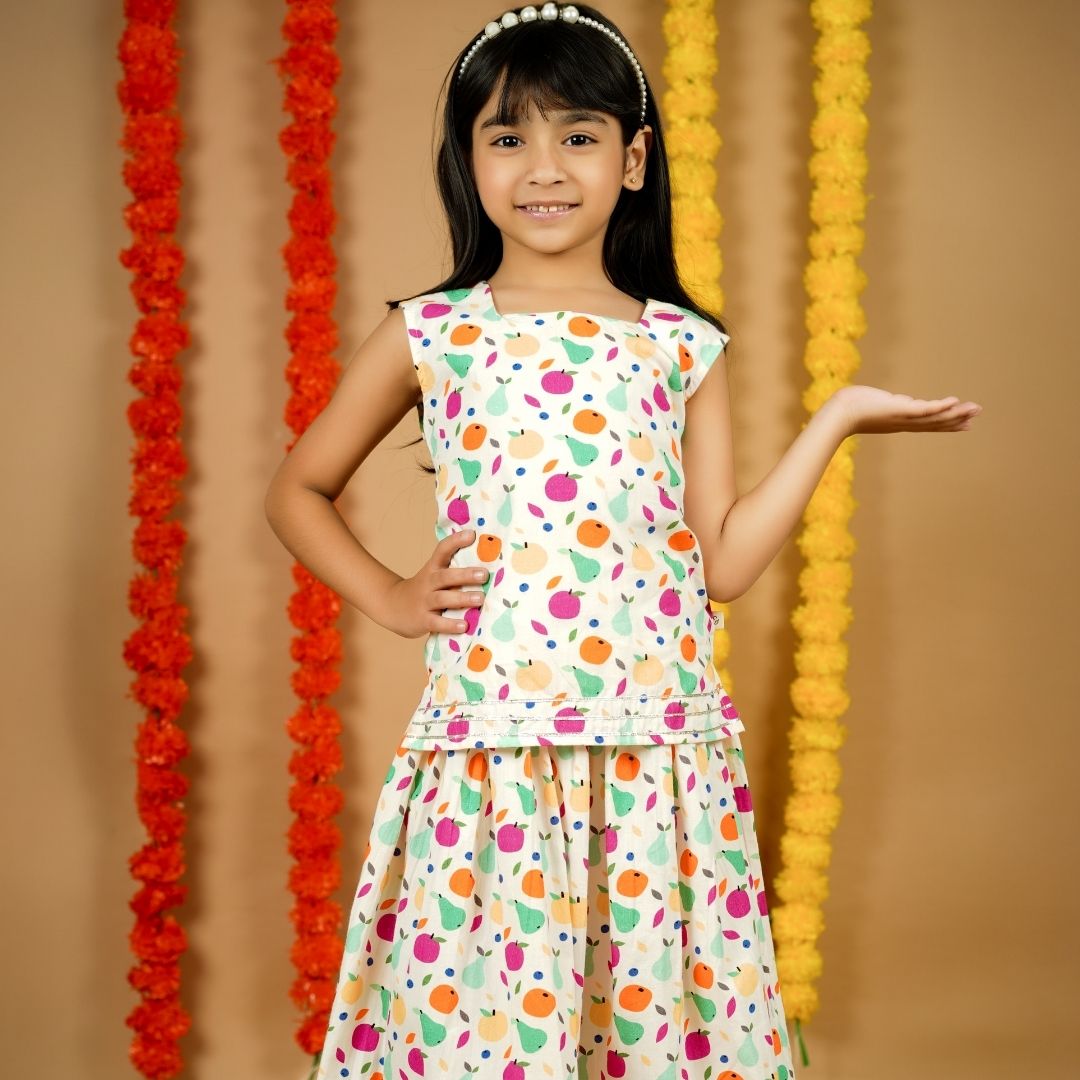 Tropical Fruits Lehenga Set