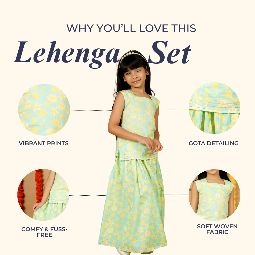 Summer Daisies Lehenga Set