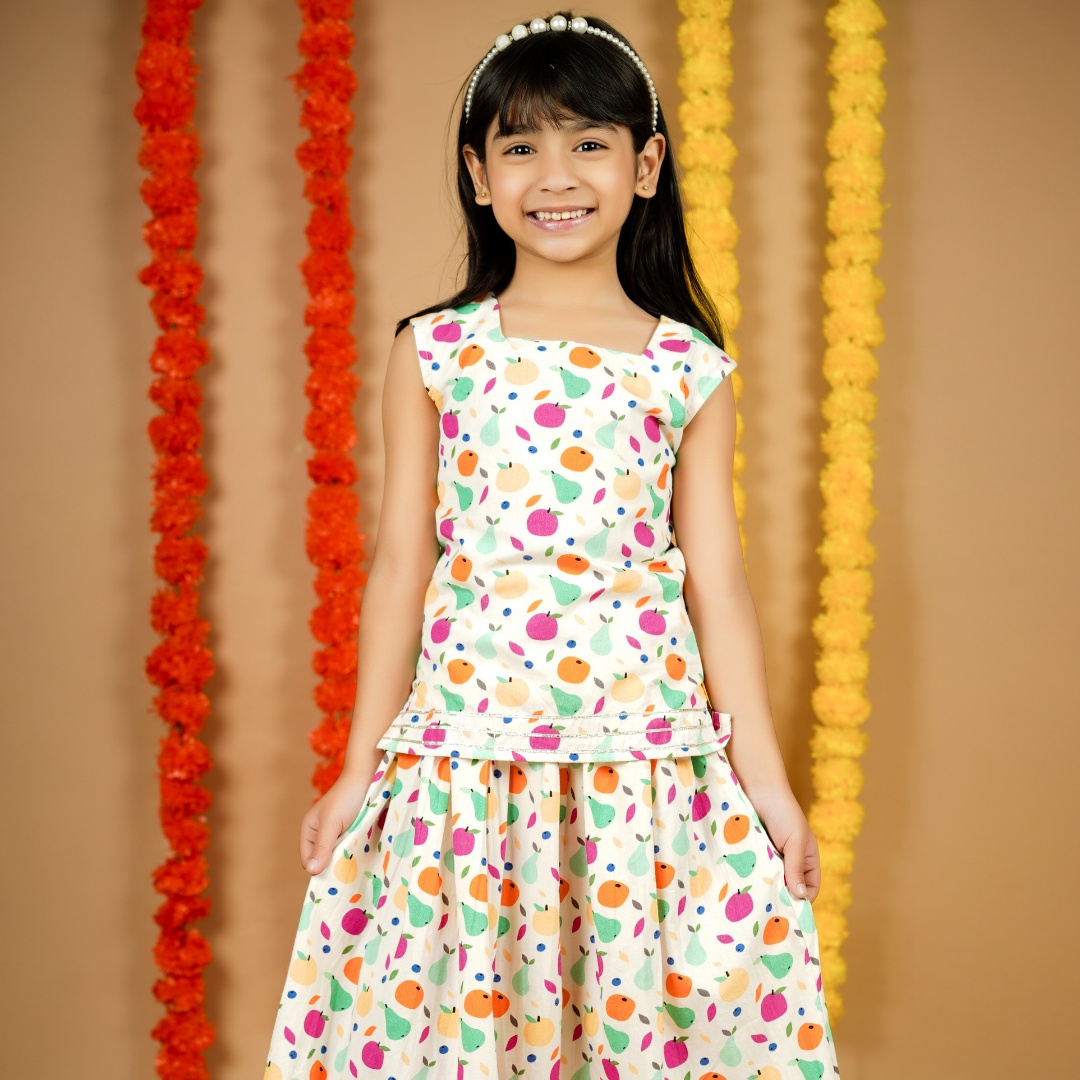 Tropical Fruits Lehenga Set