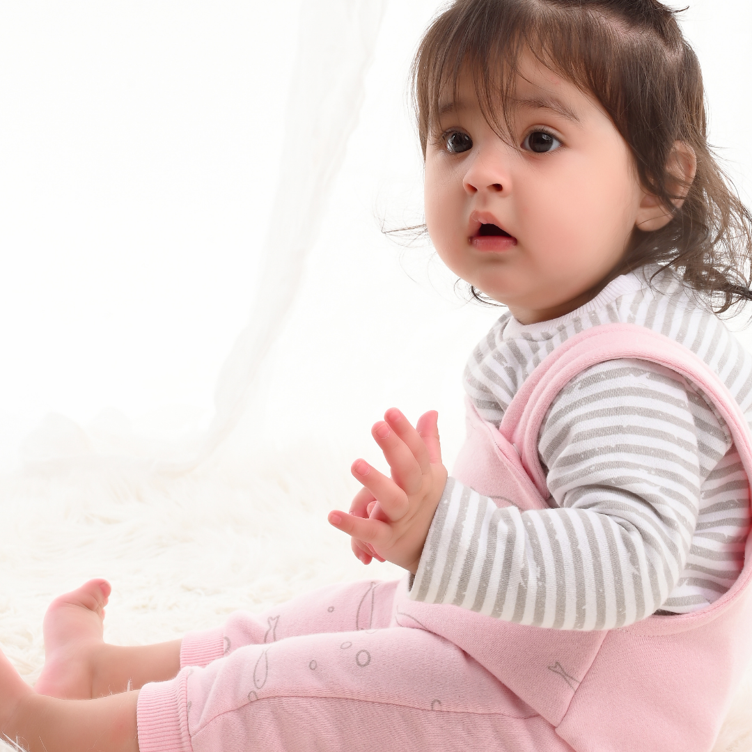Pink Fish 2-Pc Fleece Romper &amp; Dungaree Set