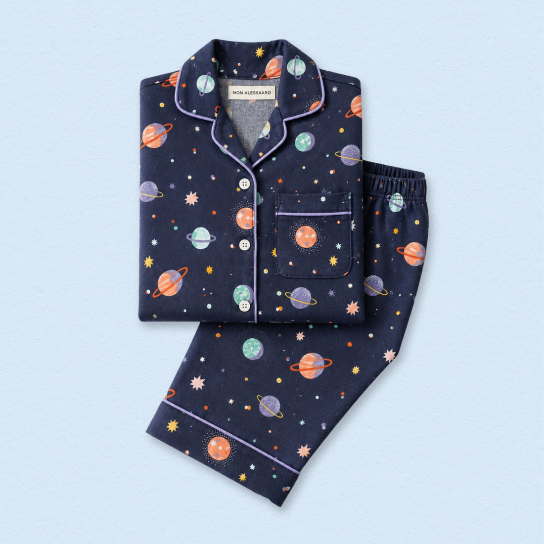 Space Full Sleeves Night Suit