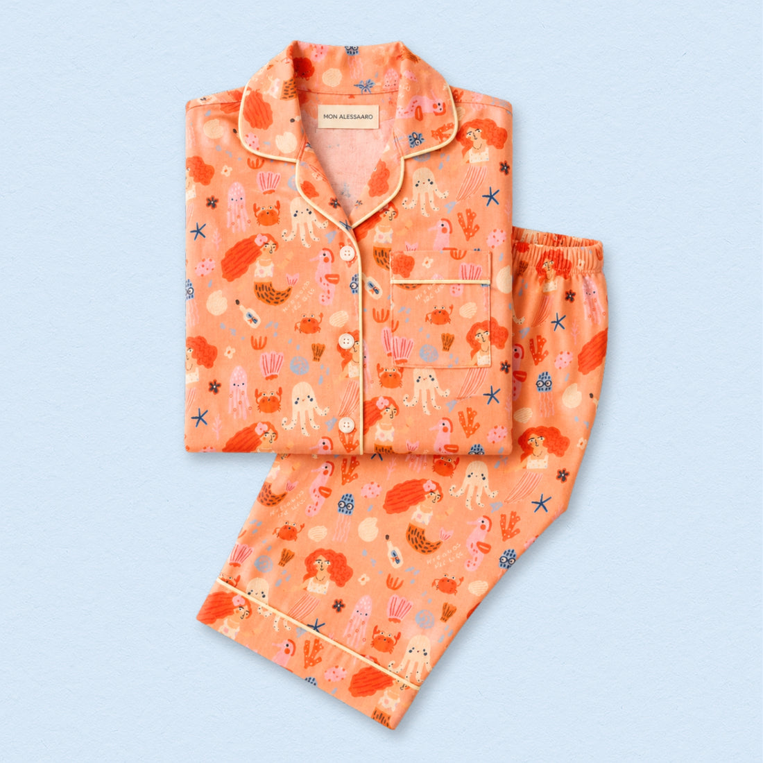Sealife Full Sleeves Night Suit