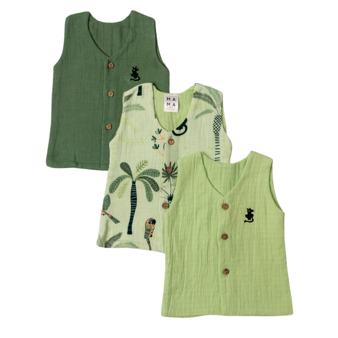 Tropical Vest Set of 3