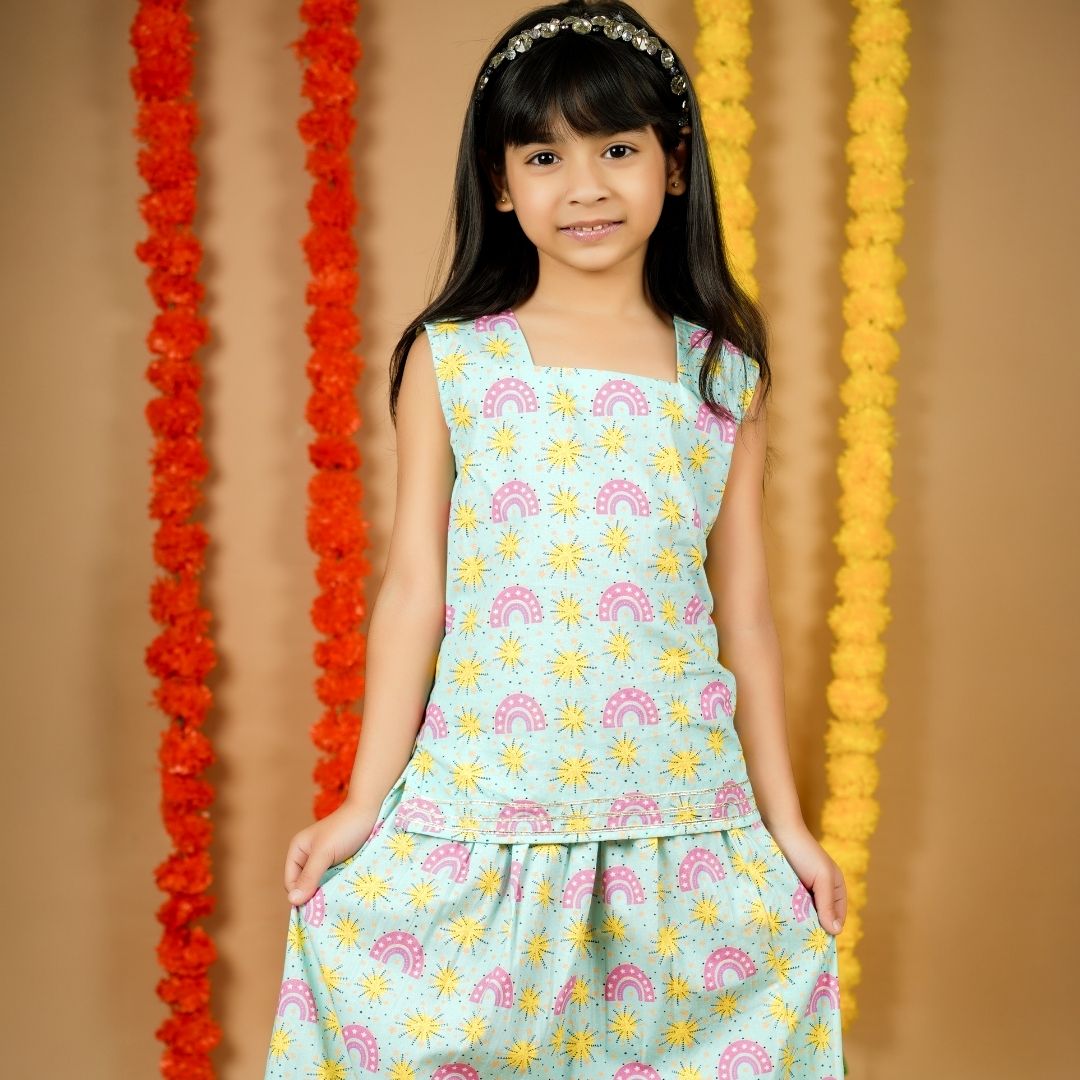 Fireworks &amp; Rainbows Lehenga Set