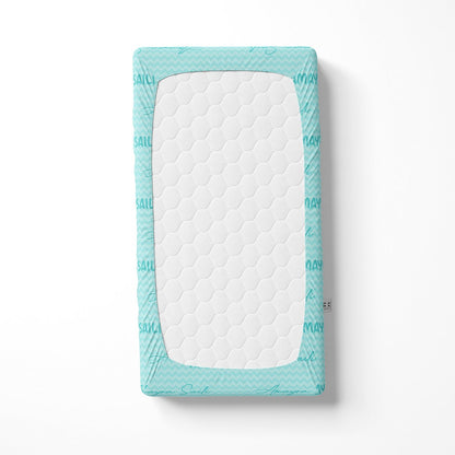 Personalised Name Cot Sheet - Blue