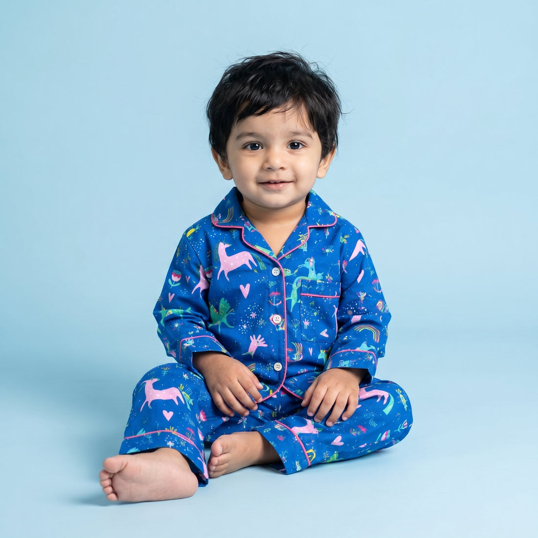 Mystical Unicorn Full Sleeves Night Suit
