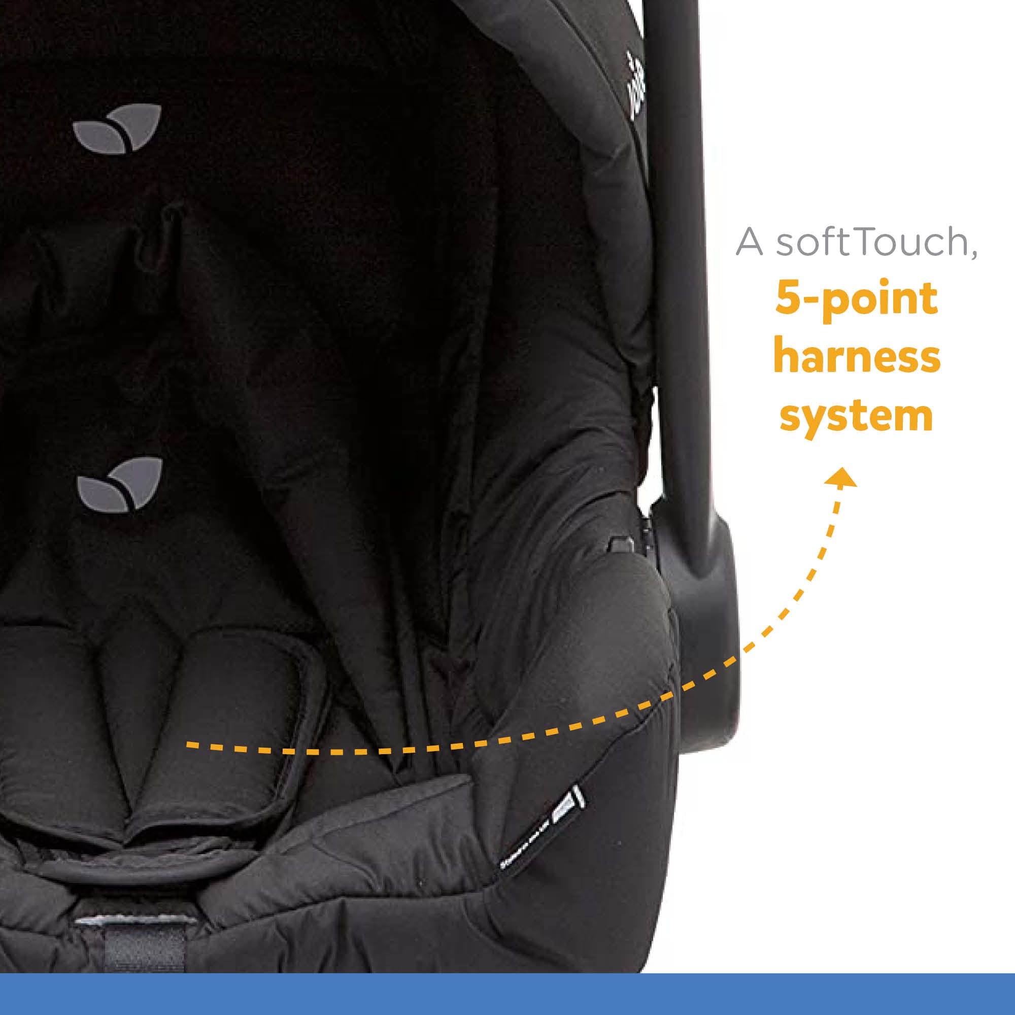 Joie Infant Carrier Juva Black Ink Birth to 12 Months