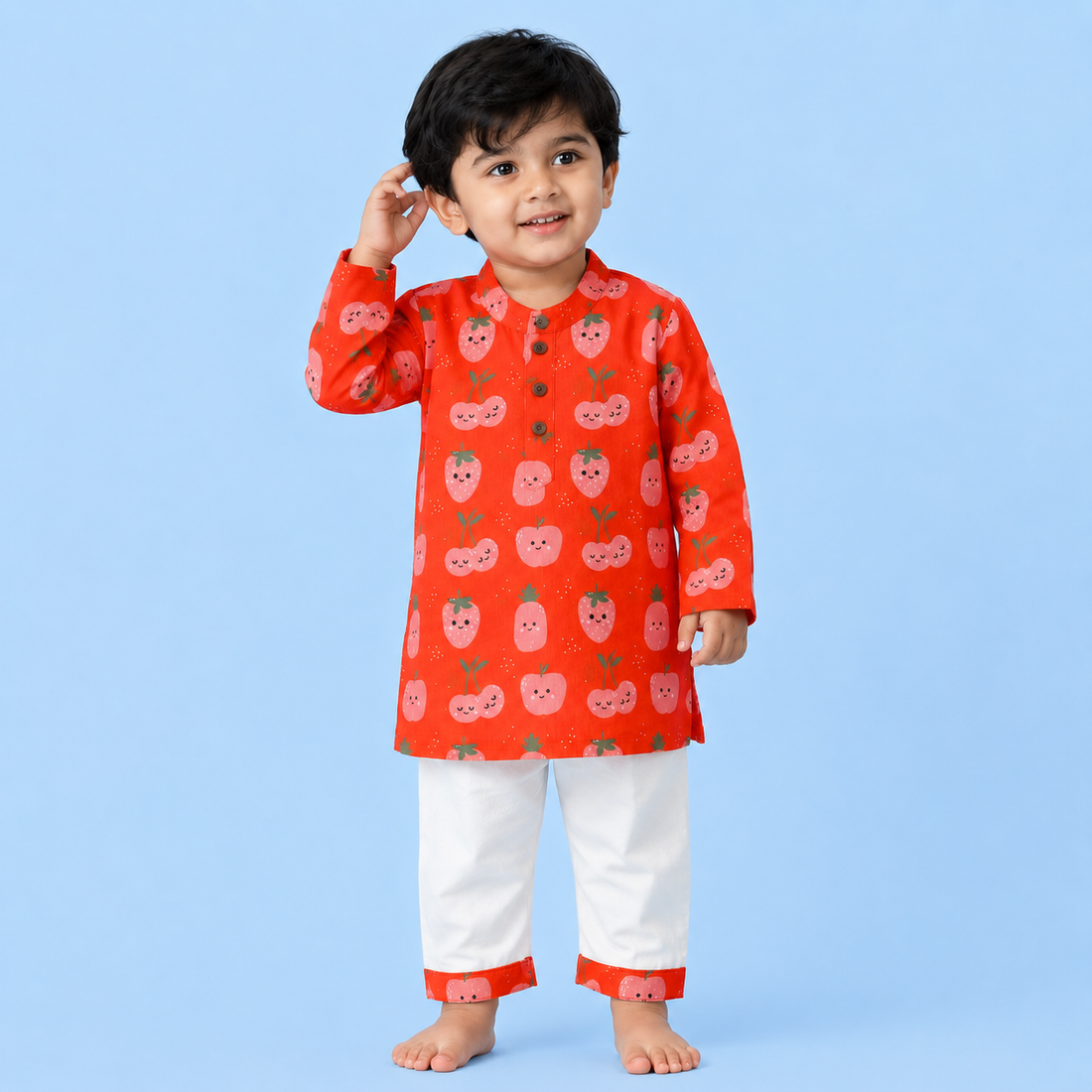 Bright Berry Kurta Set