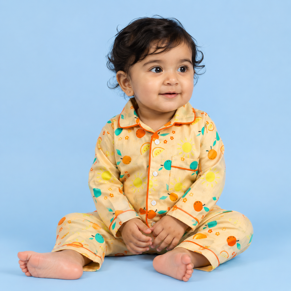 Summer Time Full Sleeves Night Suit