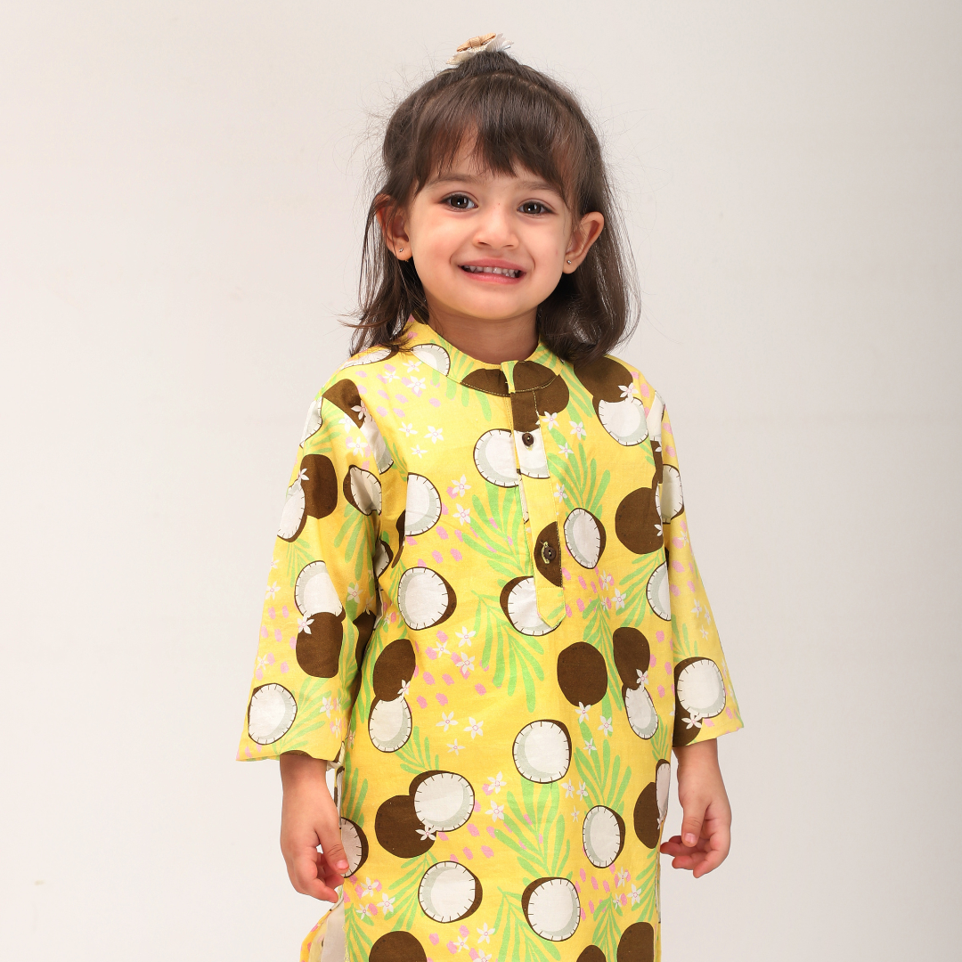 Coconut Floral Kurta Set