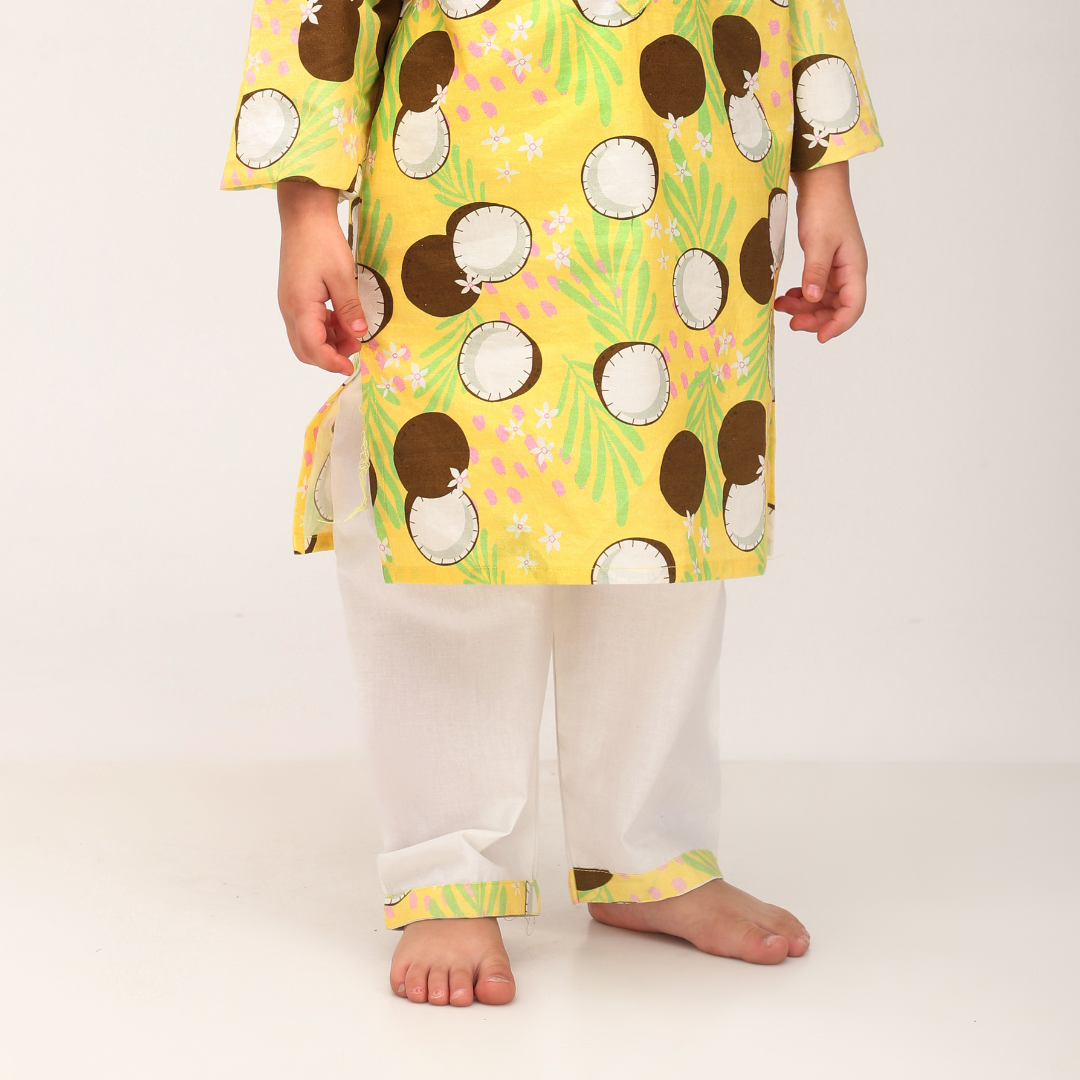 Coconut Floral Kurta Set