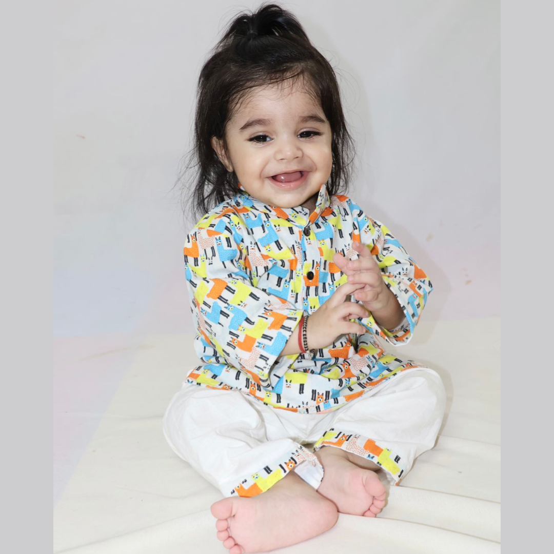 Baby Ethnic Wear Traditional Baby Kurta Pajama For Girls Boys