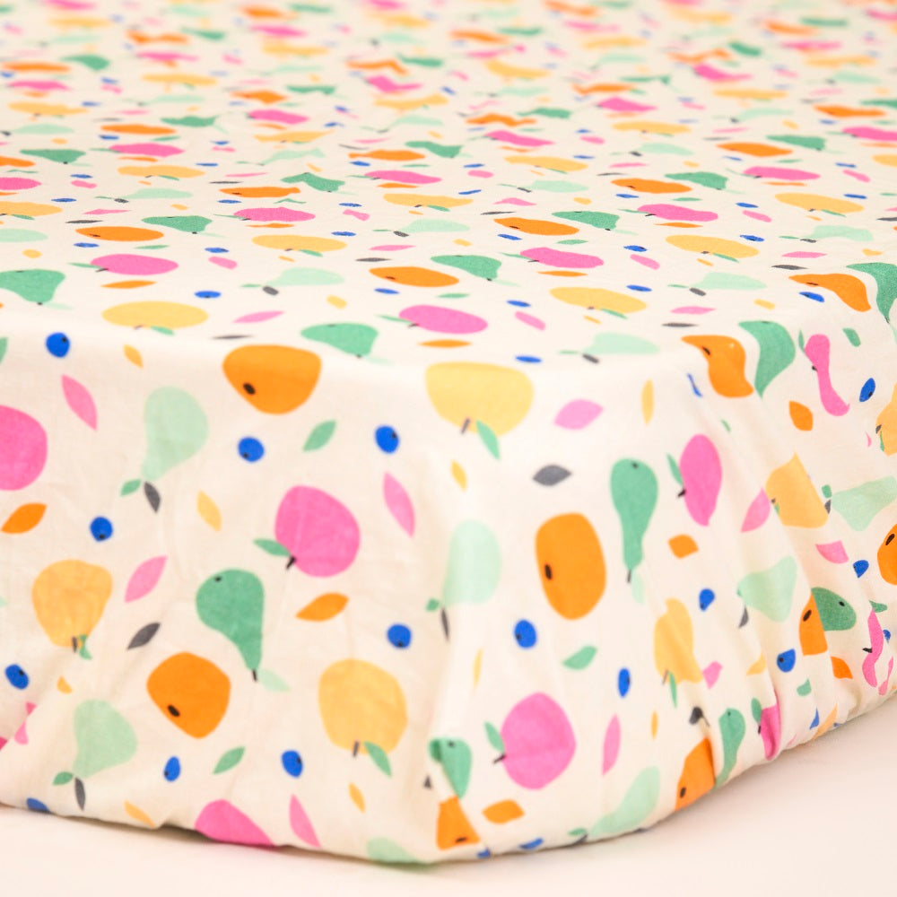 Fruits are Good Fitted Cot Sheet