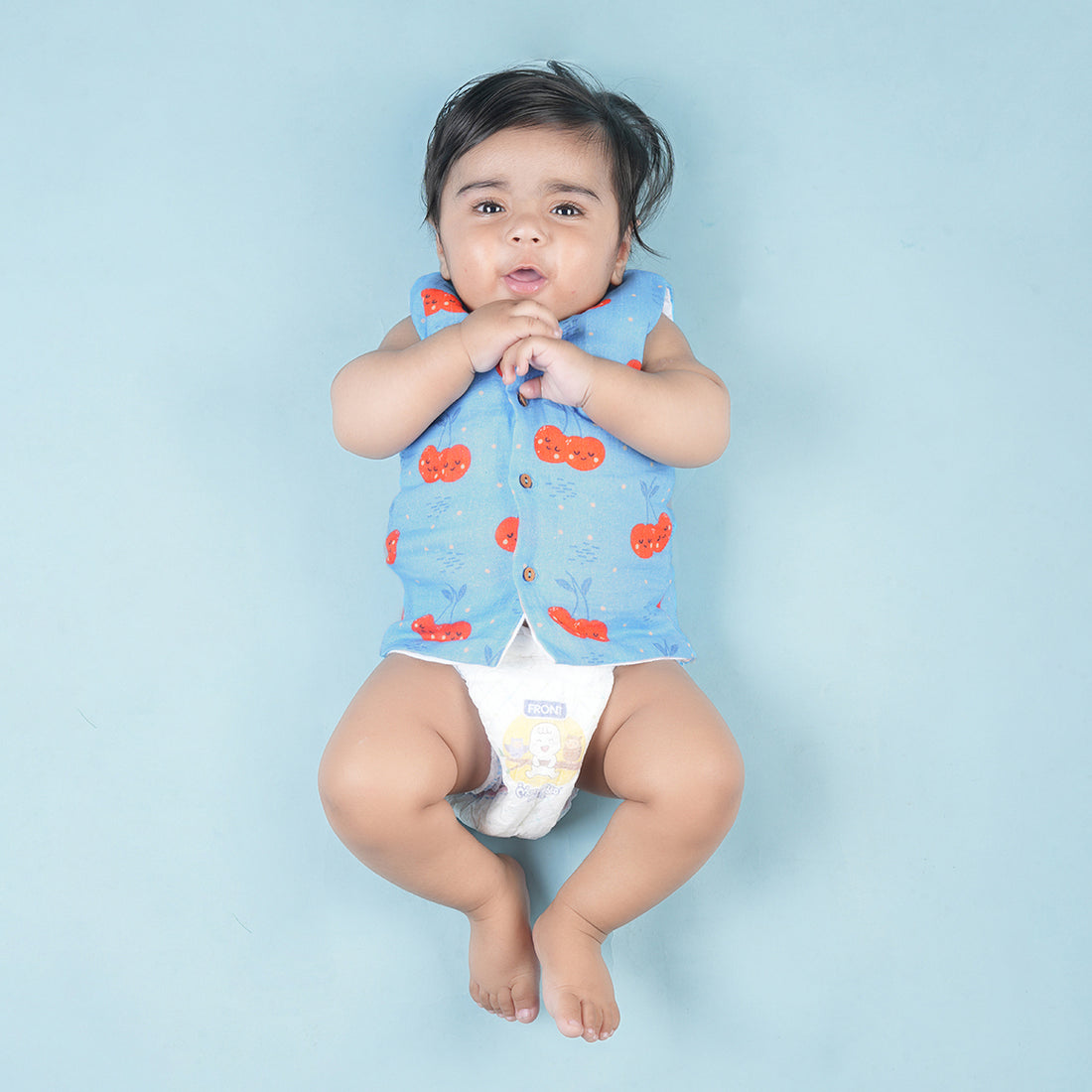 Cherryful Muslin Vest