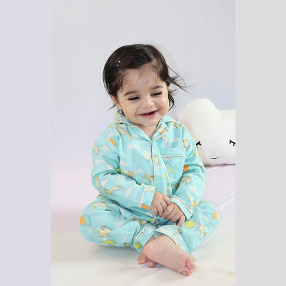 Floating Dogs Night Suit (Full Sleeves)