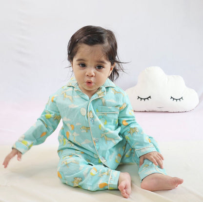 Floating Dogs Night Suit (Full Sleeves)