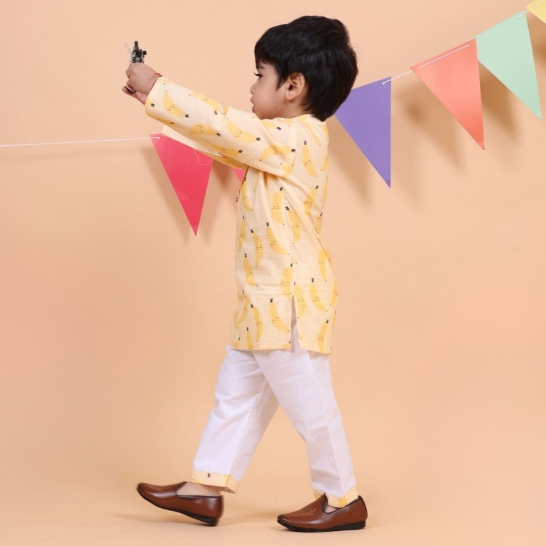 100% Cotton Kurta Set, Go Bananas