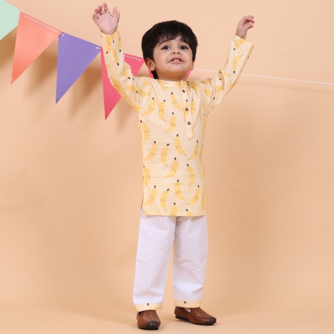 100% Cotton Kurta Set, Go Bananas