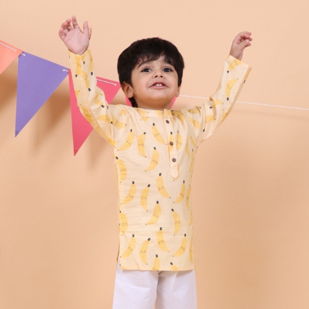 Go Bananas Cotton Kurta set