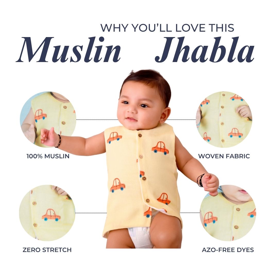 Cars Muslin Vest