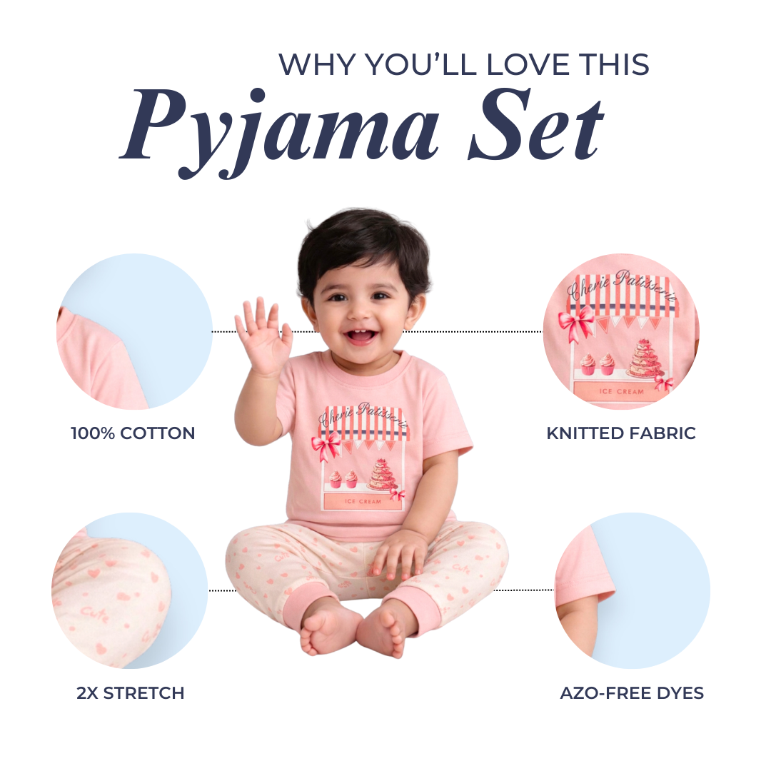 Cherie Cherie Baby Cotton Pyjama Set