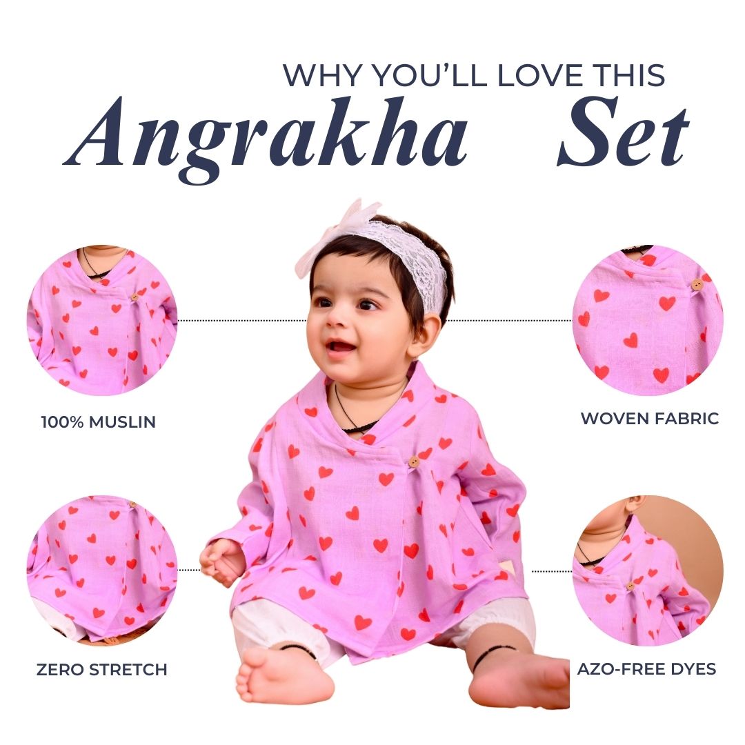 Love Muslin Angrakha Set