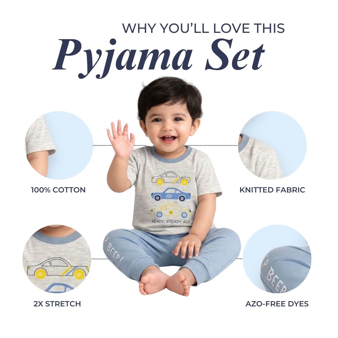 Ready Steady Go Cotton Pyjama Set