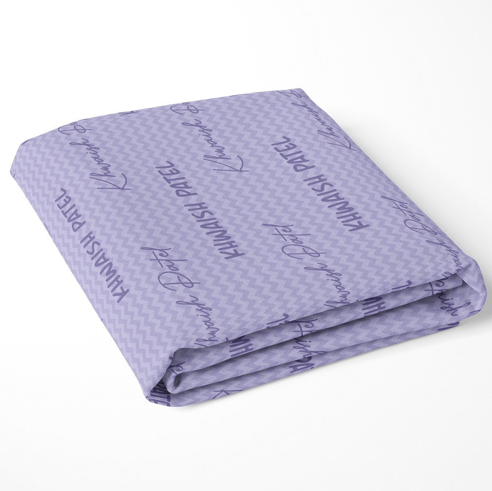 Personalised Name Cot Sheet - Purple